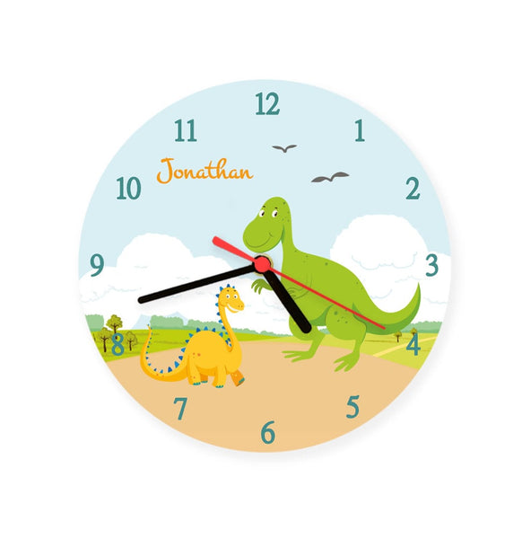 Wanduhr Dinosaurier Dino Saurier Kinderuhr Uhr Kinderzimmeruhr Uhr