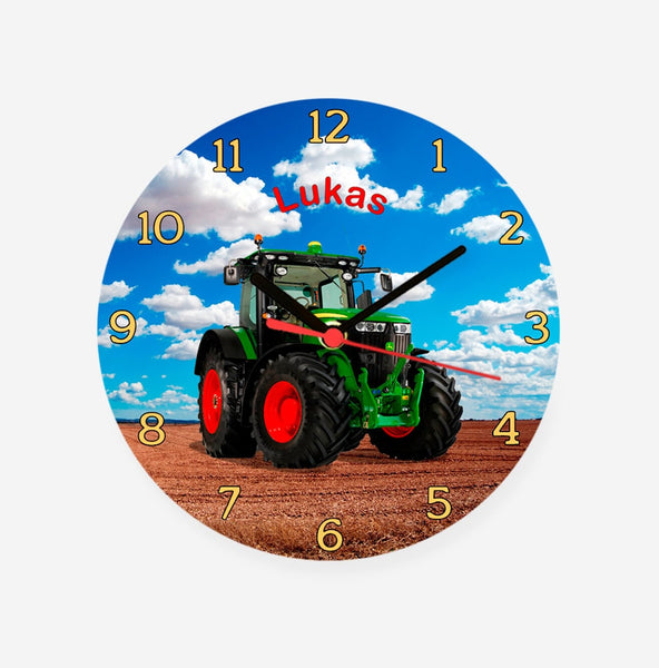 Kinderzimmer Wanduhr Traktor Uhr Kinderuhr Geburtstag
