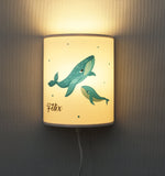 Wandlampe Wale Kinderlampe Led personalisiert Jungen Mädchen Kinderzimmer Lampe  faramosa