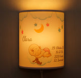 Kinderzimmerlampe Baby Geburt Geburtsdaten Mädchen personalisierte Baby Geschenke