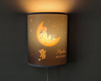 Wandlampe Mond Maus Bär Baby Kinderlampe Led personalisiert Jungen Mädchen Kinderzimmer Lampe  faramosa