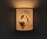 Lampe Pferd Kinderlampe mit Namen Geburtsdatum Mädchen Geschenk  faramosa