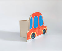 Car Stiftbox Auto Schreibtisch Kinderzimmer Stiftehalter aus Holz Schule Stifthalter Kinder